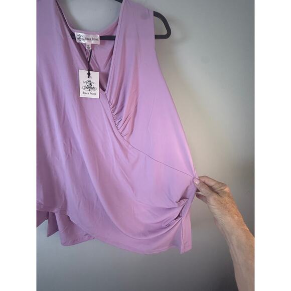 Jorge Perez Cold Shoulder Top - Lavender - Size 1X - NWT - Picture 8 of 9